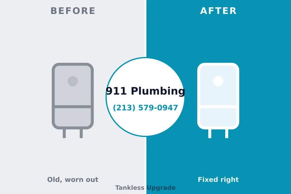 Before and after: plumbing company Weddington, NC